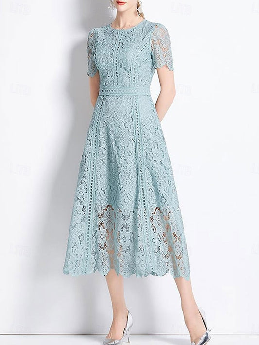 Length Tea Mother Dress the Elegant of Crew Bride Neck FashionChic
