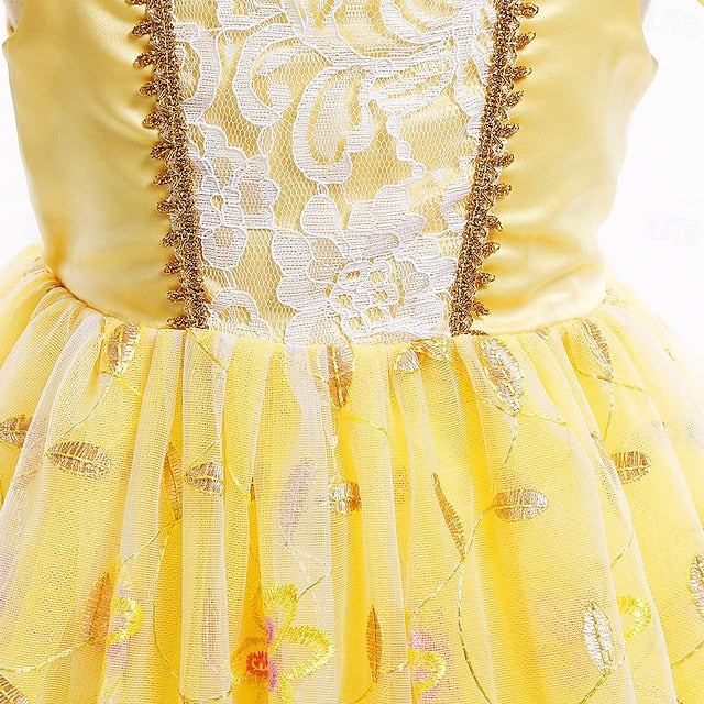 Belle Beauty and Princess the Girl Flower Beast Dress Cute FashionChic