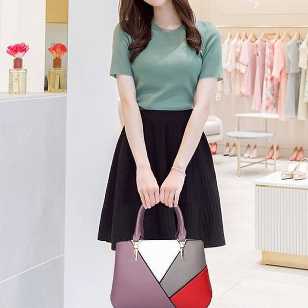 Shoulder Diaper Handbag PU Bag Women's Tote Leather FashionChic