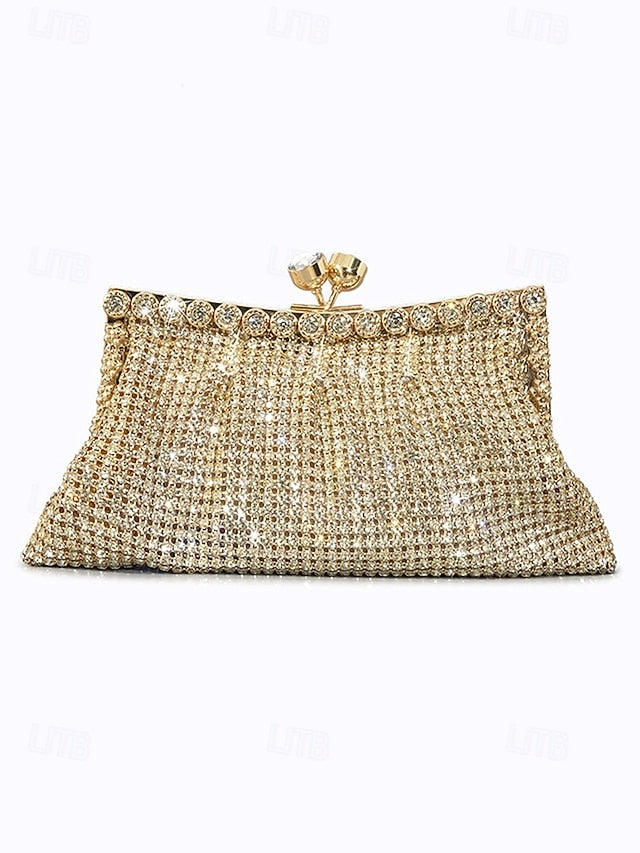Sage Green Rhinestone Women's Vintage Clutch – Purse FashionChic
