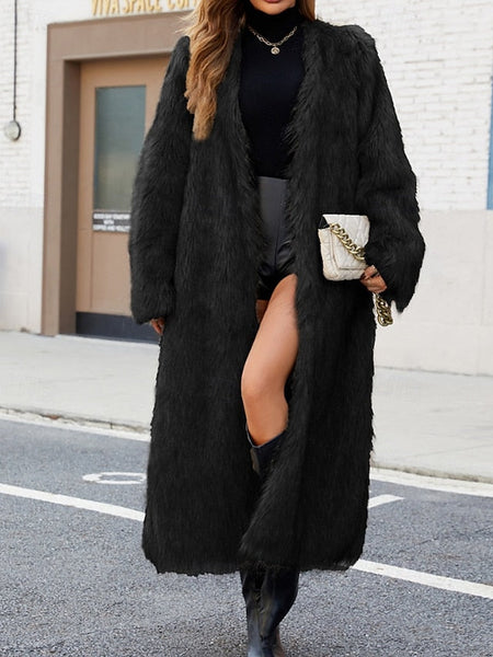 Fur Women's Comfortable Faux Coat Warm Furs FashionChic