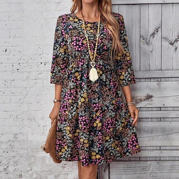 Women's Mini Dress Floral Dress Print Dress Modern Outdoor