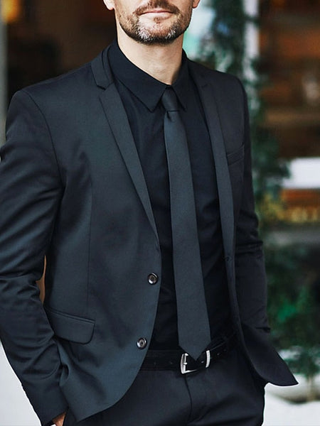 Classic - Narrow Men's Ties Zip and Stripes Pre-Tied FashionChic