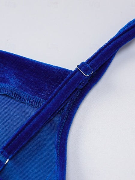 Women's Midi Dress Black Dress Velvet Dress Cocktail Dress