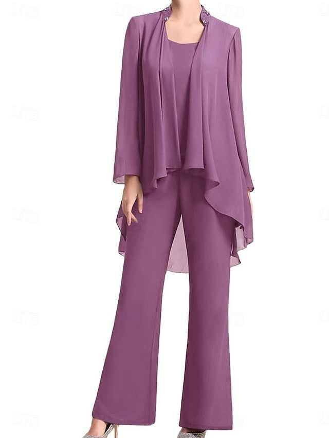 Elegant Simple Guest Bride Mother Dress the Pantsuit Wedding of FashionChic