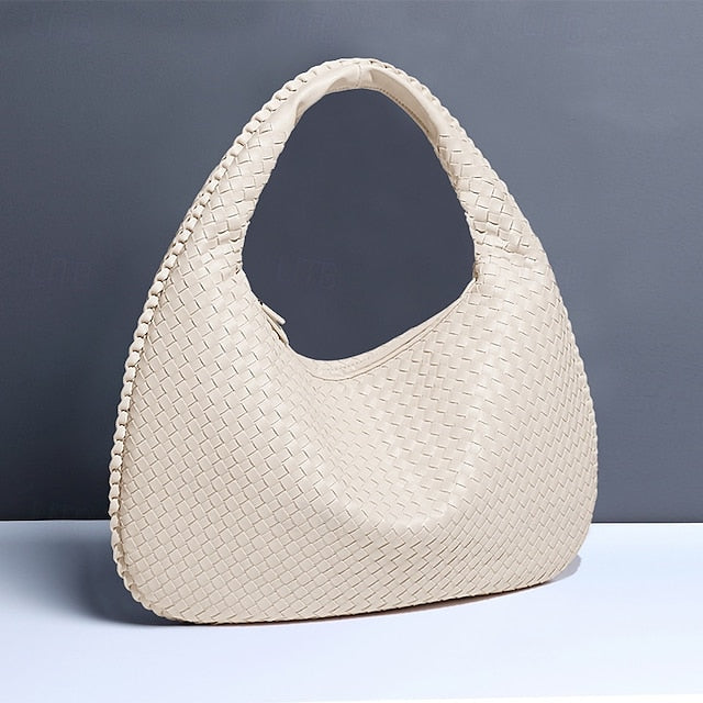 Hobo Leather Burgundy Women's Bag – Woven Faux Chic FashionChic