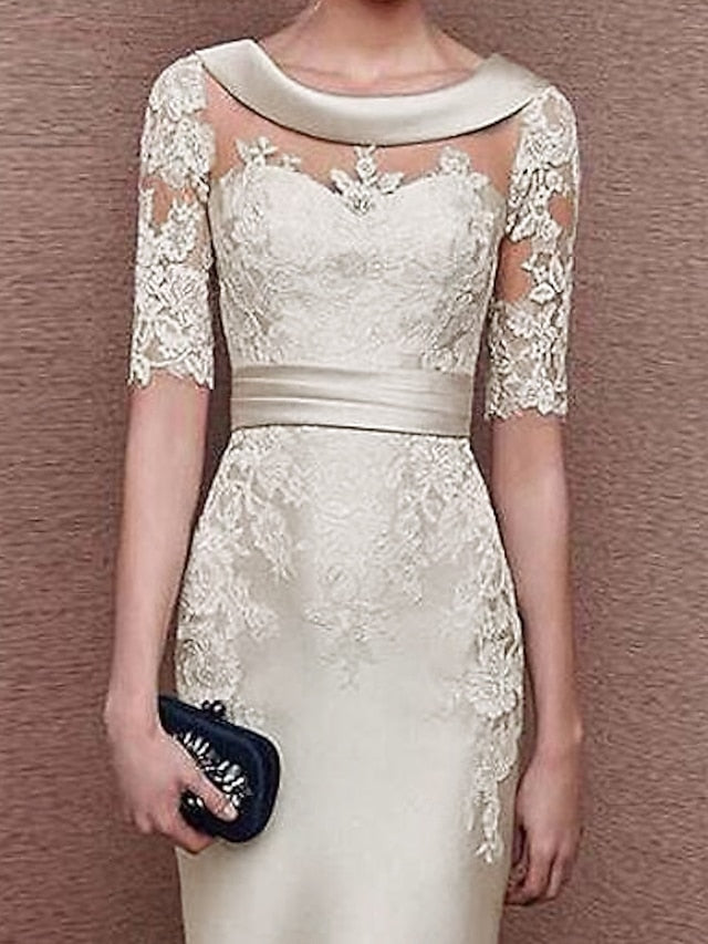 Bride Dress Guest the of Vintage Mother Wedding Elegant Sheath FashionChic