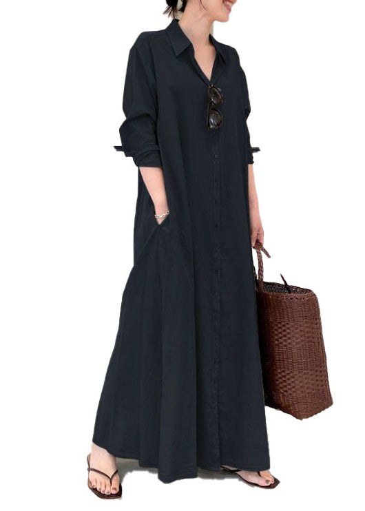 Army Robe Green Dresses Oversized Vintage Cotton Spring FashionChic