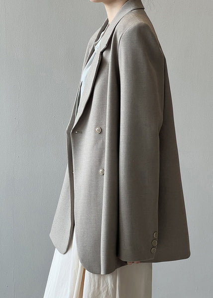 Italian Grey Coffee Notched Pockets Suit Coat Autumn WD012 HS-CTS241103