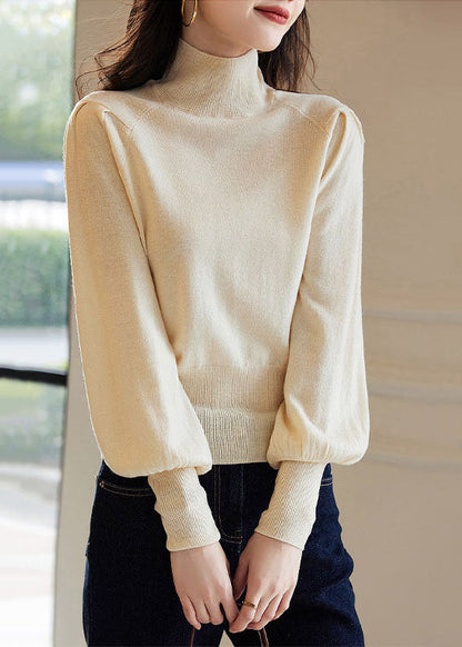 French Red High Neck Warm Cashmere Sweater Winter WS008 GD-NTP221212