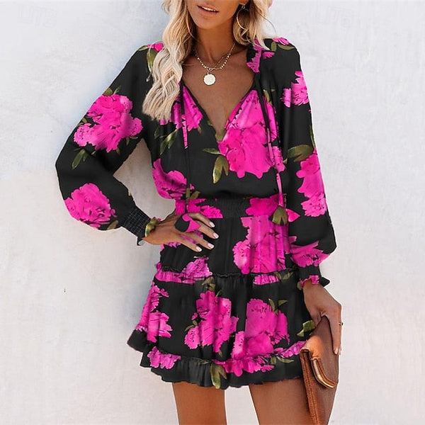 Women's Mini Dress Casual Dress Summer Dress Print Dress FashionChic