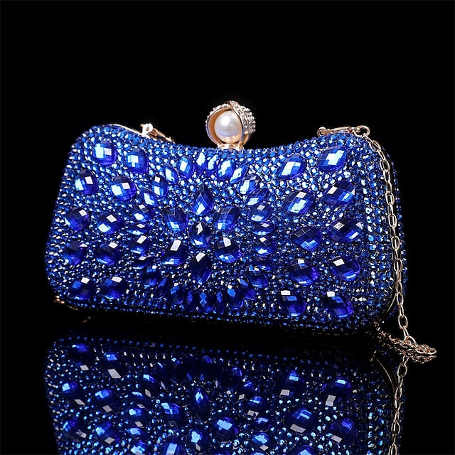 Multicolor Crystal Luxury Clutch – Women's Evening FashionChic