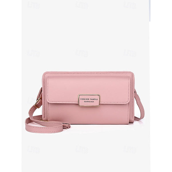 Bag Mobile Leather Crossbody Women's PU Phone Wristlet FashionChic