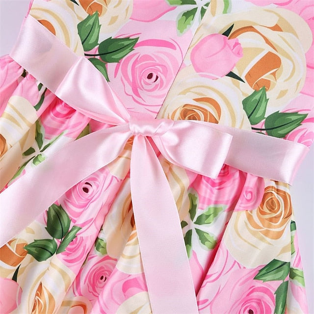 Kids Flower Dress Short Party Sleeve Floral Girls' FashionChic