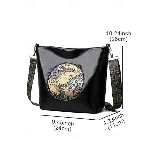 Bag Women's Elephant Shoulder Boho – Vintage Embossed FashionChic