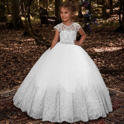 Floral Dress Flower Kids Solid Colored Girl Girls' FashionChic
