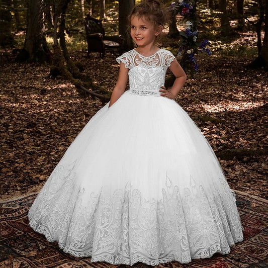 Floral Dress Flower Kids Solid Colored Girl Girls' FashionChic