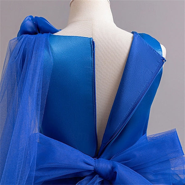 Girls' Party Dress Solid Kids Cosplay Color FashionChic