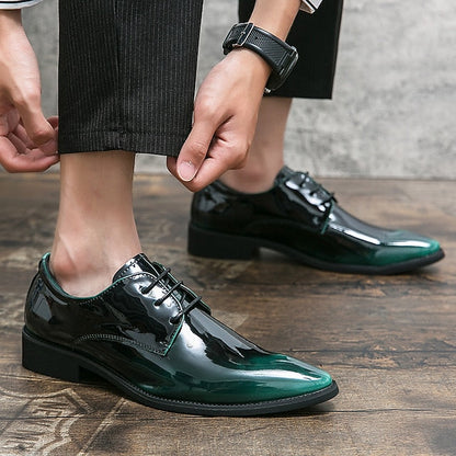 Shiny Formal Dress Shoes Oxford Patent – Men's Leather FashionChic