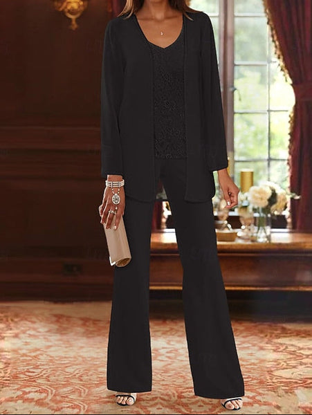 of Wedding 3 Piece Mother Formal Pantsuit the Beach Bride FashionChic