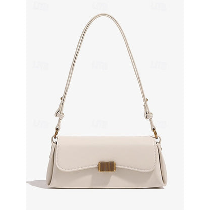 Daily Shopping Office Leather Tote Women's Baguette Bag PU FashionChic