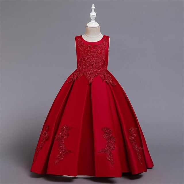 Dress Evening Girls' Flower Girl Gown Party FashionChic