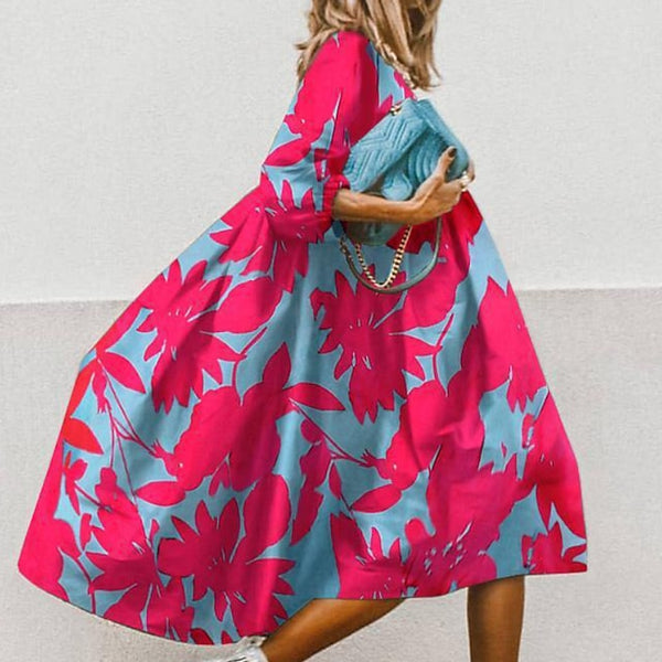 Women's Midi Dress Casual Dress Floral Dress Stylish Casual