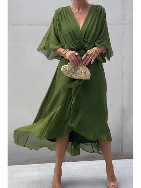 Women's Midi Dress Cocktail Dress Wedding Guest Dress FashionChic