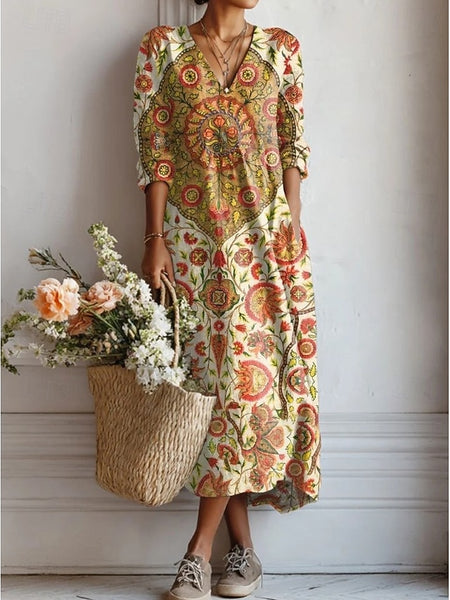 Easter Women's Maxi Dress Sundress Shift Dress Casual Party
