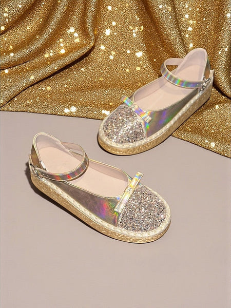 Women's Holographic Jane Platform Glitter Mary Shoes FashionChic