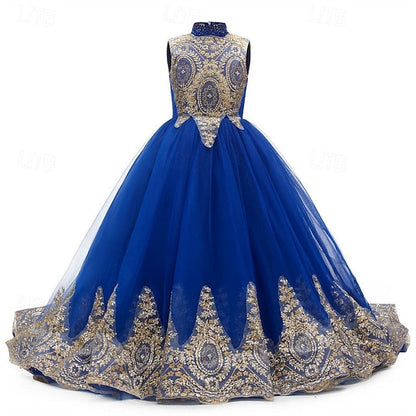 Flower Girls' Girl Kid's Evening Gown Dress Formal FashionChic