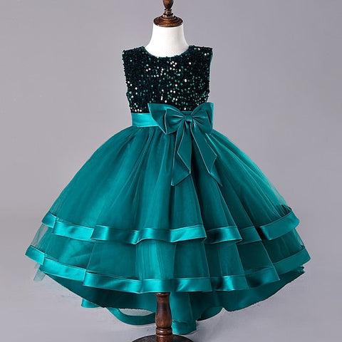 Dress Sequin Wedding Festival Kids Party Girls' Sleeveless FashionChic