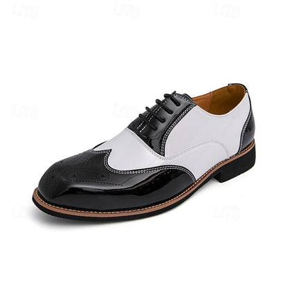 Patent Gold Oxford and Men's Black Leather with Shoes FashionChic