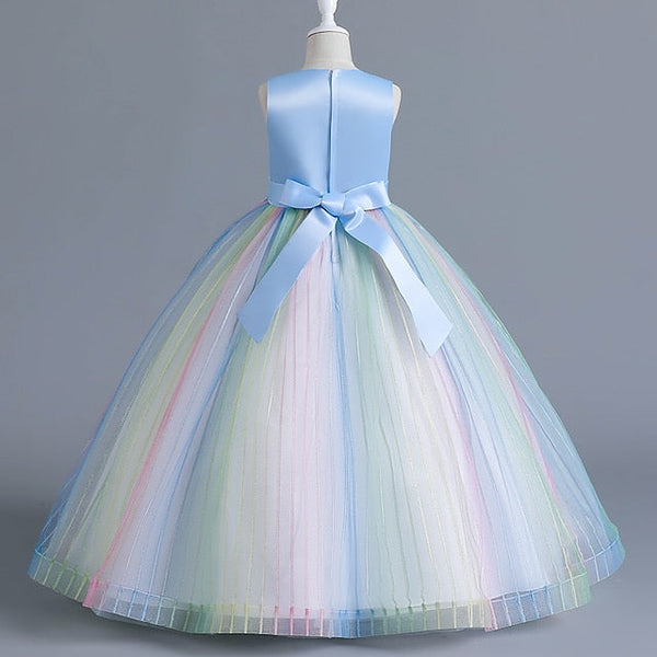 Floral Girls' Party Girl Dress Sleeveless Kids Flower FashionChic