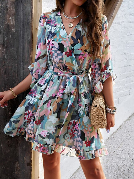 Women's Mini Dress Casual Dress Floral Dress Summer Dress