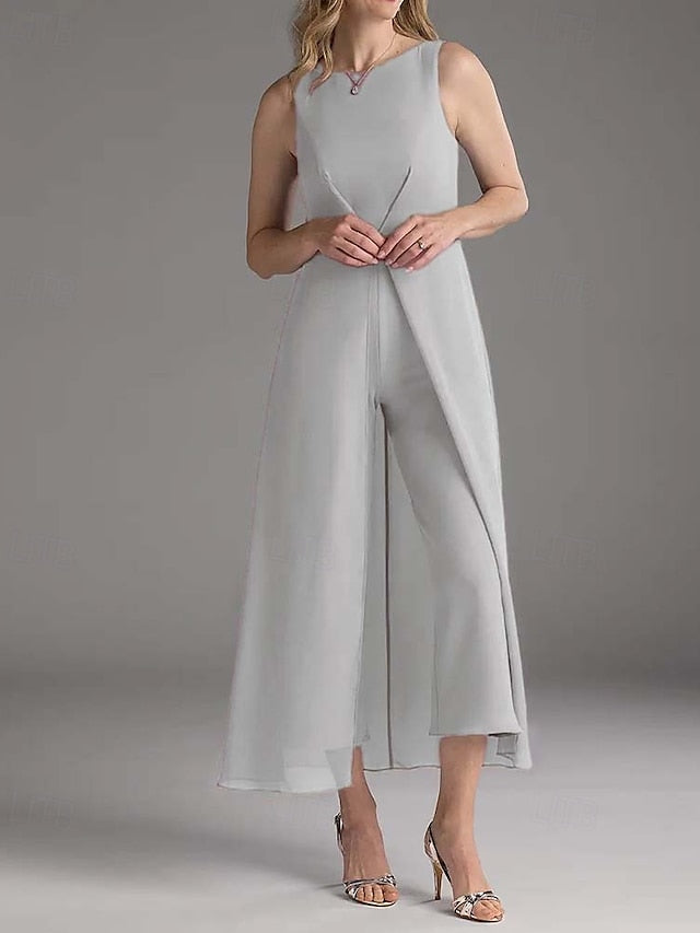 Guest Bride Jumpsuit Mother Simple Elegant Wedding of the FashionChic
