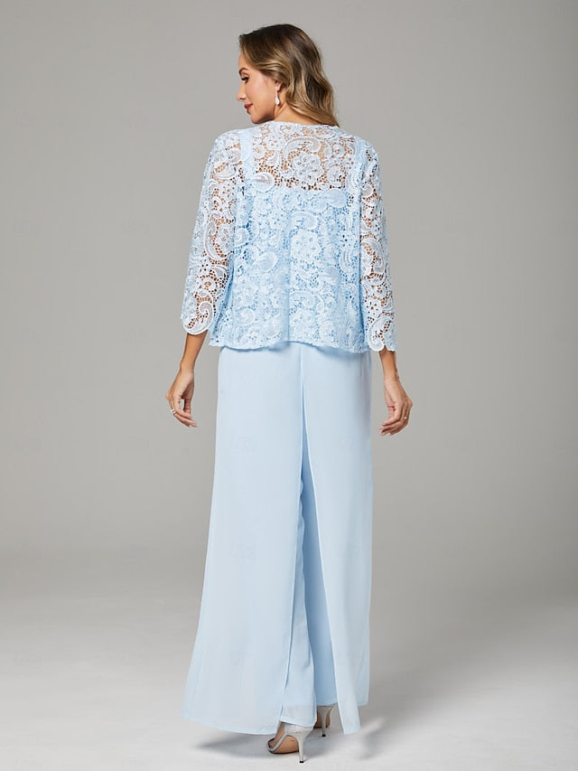 Pantsuit Bride Piece Guest of Dress 3 Mother Formal the Wedding FashionChic