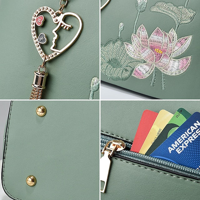 Bag PU Crossbody Handbag Women's Shoulder Boston FashionChic