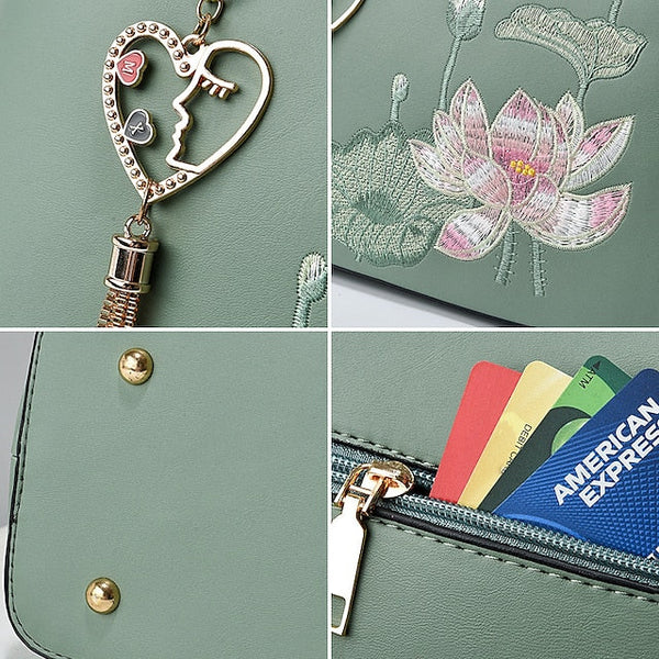 Bag PU Crossbody Handbag Women's Shoulder Boston FashionChic