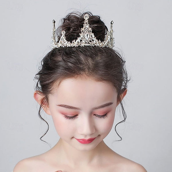 Long Kids Flower Girls' Color Solid Party Dress Girl FashionChic