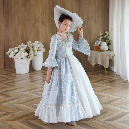 Dress Girl Rococo Gothic Masquerade Inspired Vintage Flower FashionChic