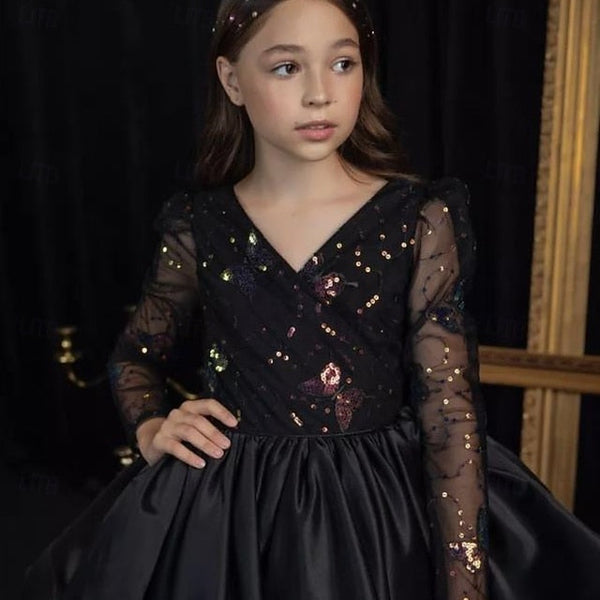 Girls' First Communion Girl Kids Dress Flower Party FashionChic