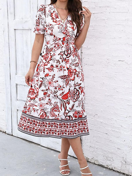 Women's Midi Dress Casual Dress Swing Dress A Line Dress FashionChic