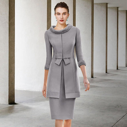 Sheath Wedding Piece of Church Two Guest Bride Dress the Mother FashionChic