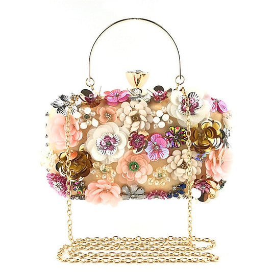 – 3D Embellished Evening Women's Clutch Flower Floral FashionChic