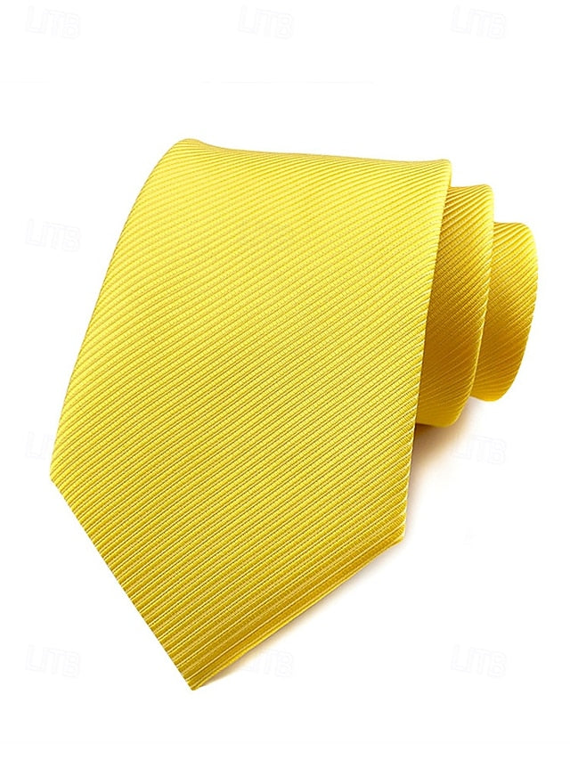satin striped tie Men's FashionChic