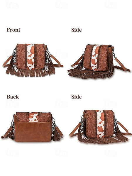 Faux Leather Women's Shoulder Multi-Pocket - Crossbody Bag FashionChic