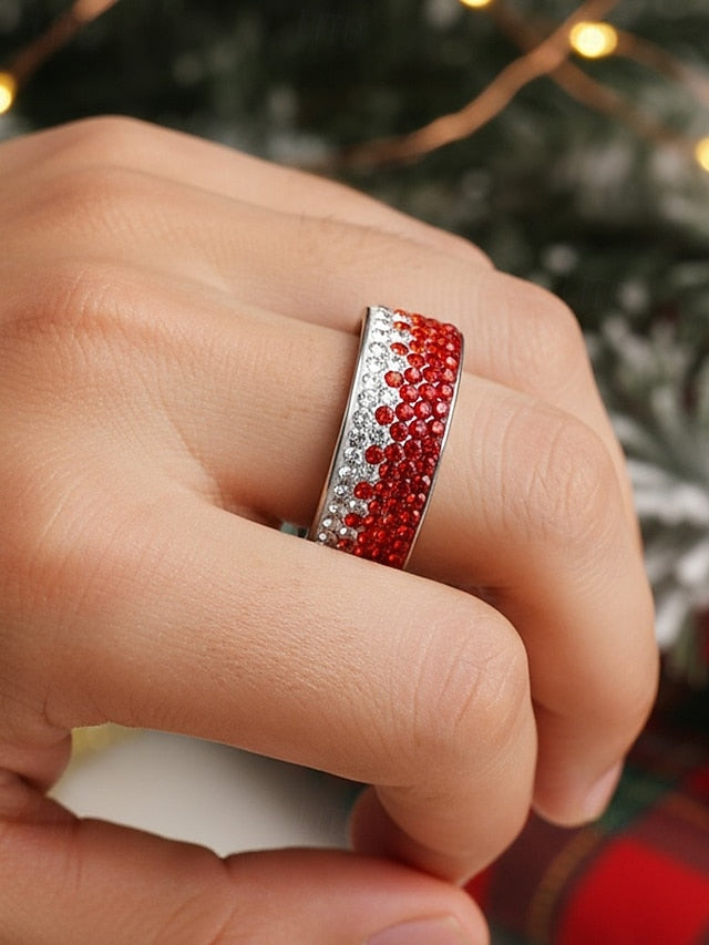 Ring Men's Stylish Steel Stainless – Red Christmas FashionChic