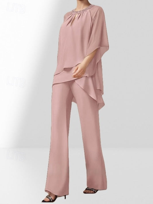 Guest Bride the Two Dress Piece Wedding Mother of Pantsuit FashionChic