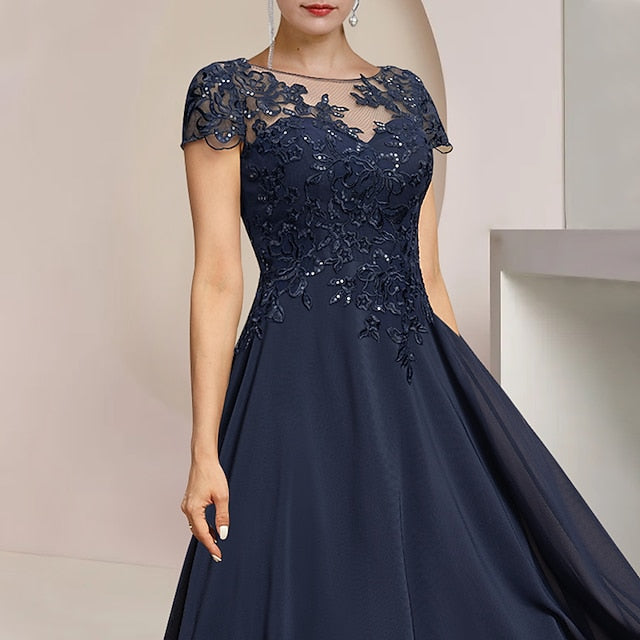 of Mother Formal A-Line Elegant Guest Wedding Bride Dress the FashionChic